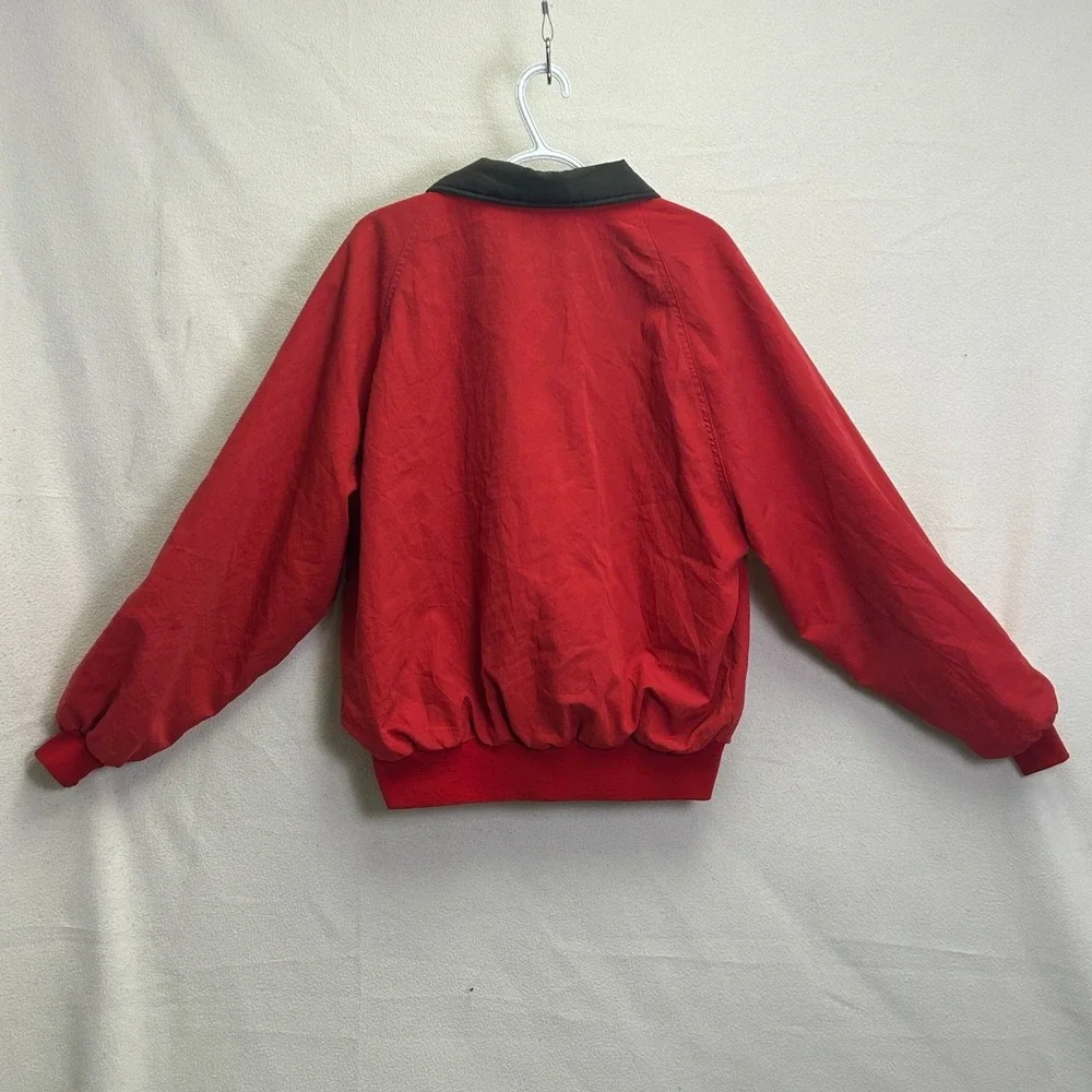 Vintage California Imperial Bomber Jacket Men's XL Red Full Zip Made In USA